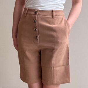 NWT Petite Studio Clark Shorts XS, Camel